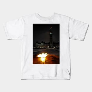 A Cold, Cold Night in Ottawa Kids T-Shirt